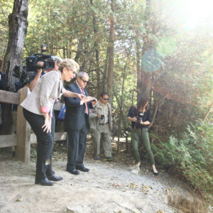 Premier Wynne makes Pan Am Trails Announcement at Greenwood Conservation Area in Ajax. (Photo: Queen's Printer for Ontario)