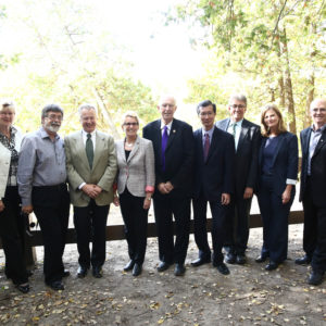 Premier Wynne makes Pan Am Trails Announcement at Greenwood Conservation Area in Ajax. (Photo: Queen's Printer for Ontario)