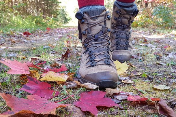 Hiking on the Confederation trail in PEI