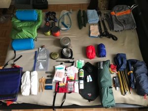 a list of items to needed for a long hike