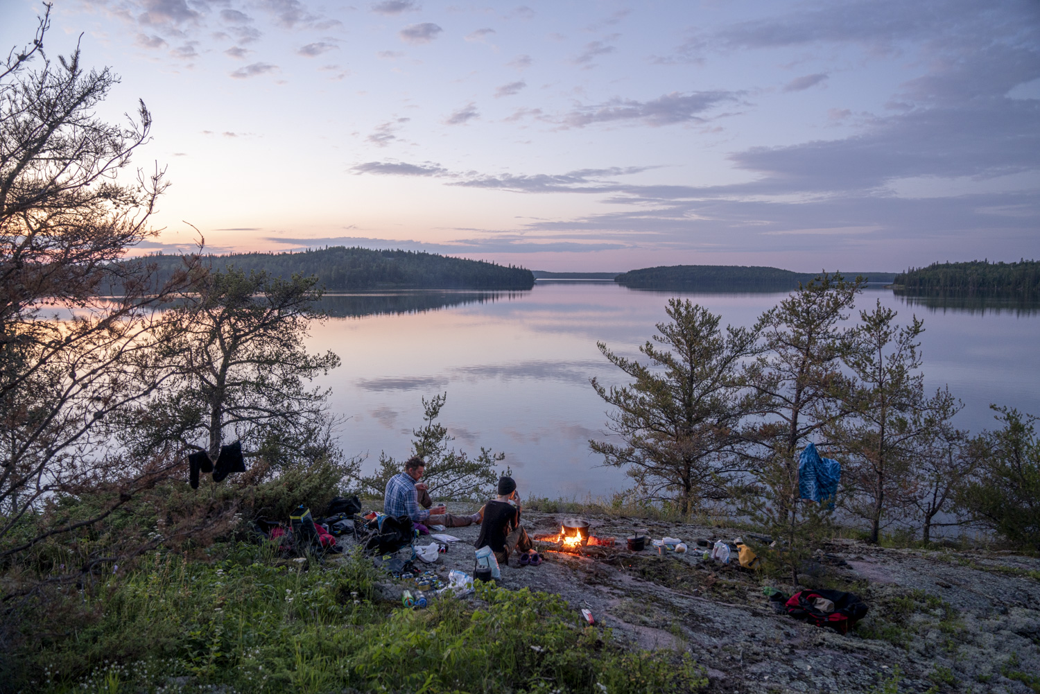 Path of the Paddle on Iinoo Oowan Trail, between Big Whiteshell Lake and Whitedog Dam