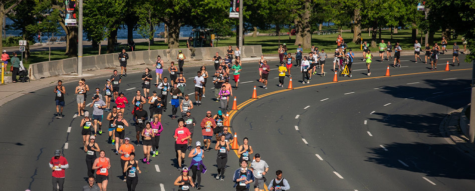 Trail running participants in the Canada Running Series 