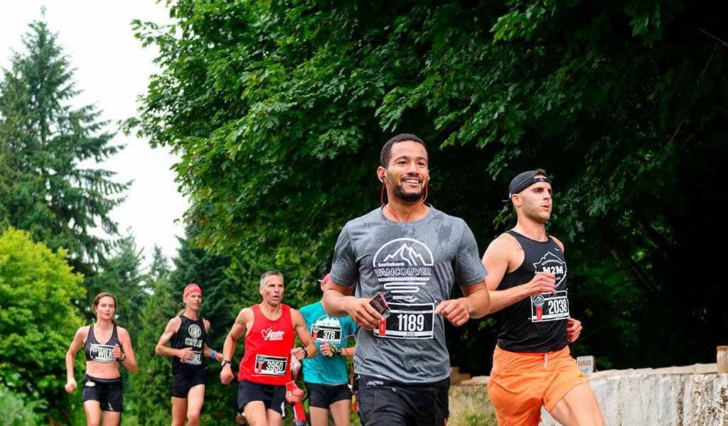 Canada Running Series Green Bib partipants in Vancouver, British Columbia