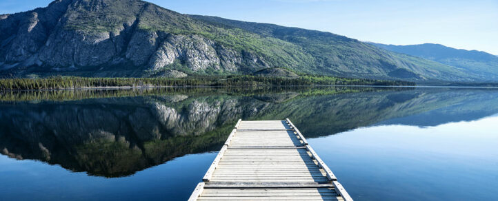 Pine Lake in the Village of Haines Junction