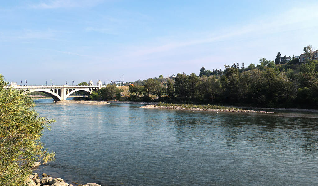 Riverwalk section in the City of Calgary