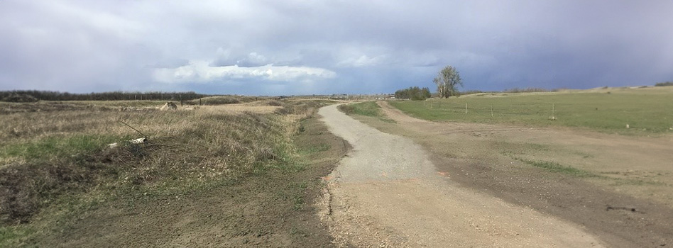 Meadowlark Rail Trail Construction in Alberta 