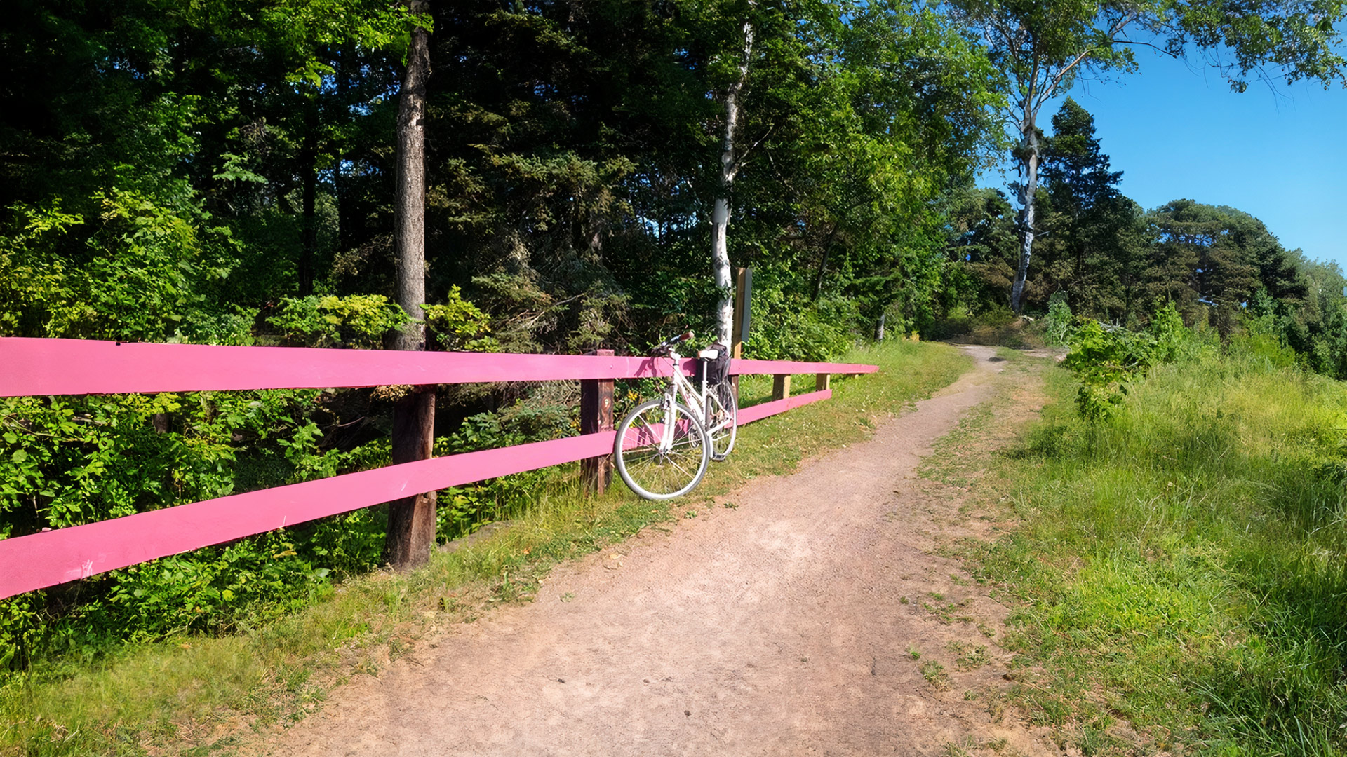 a bike on the Confederation trail