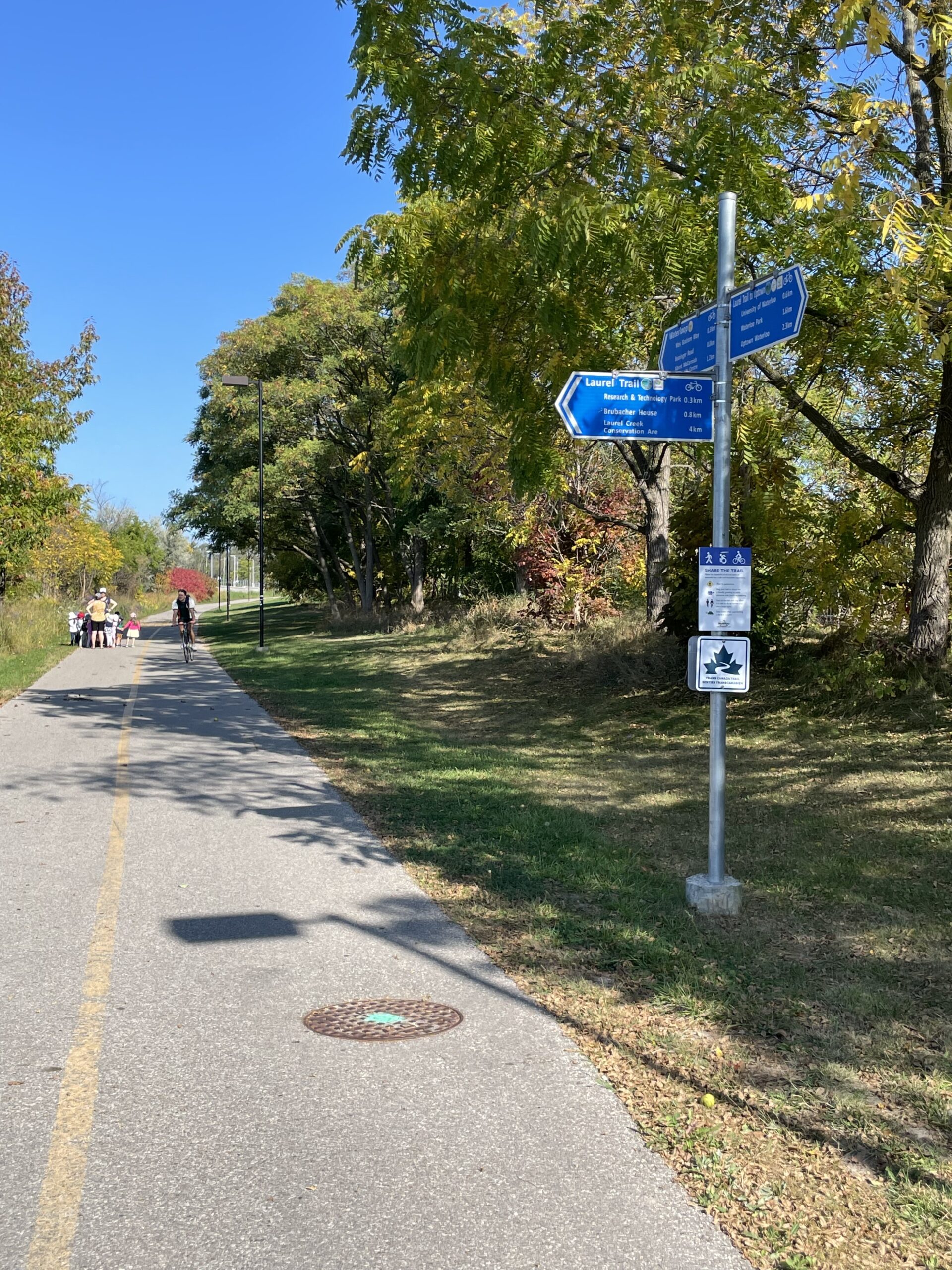 Trans Canada Trail sign along a path