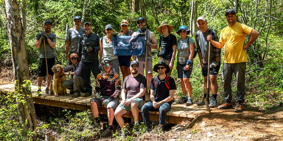 Volunteers at a Trail Care event in June