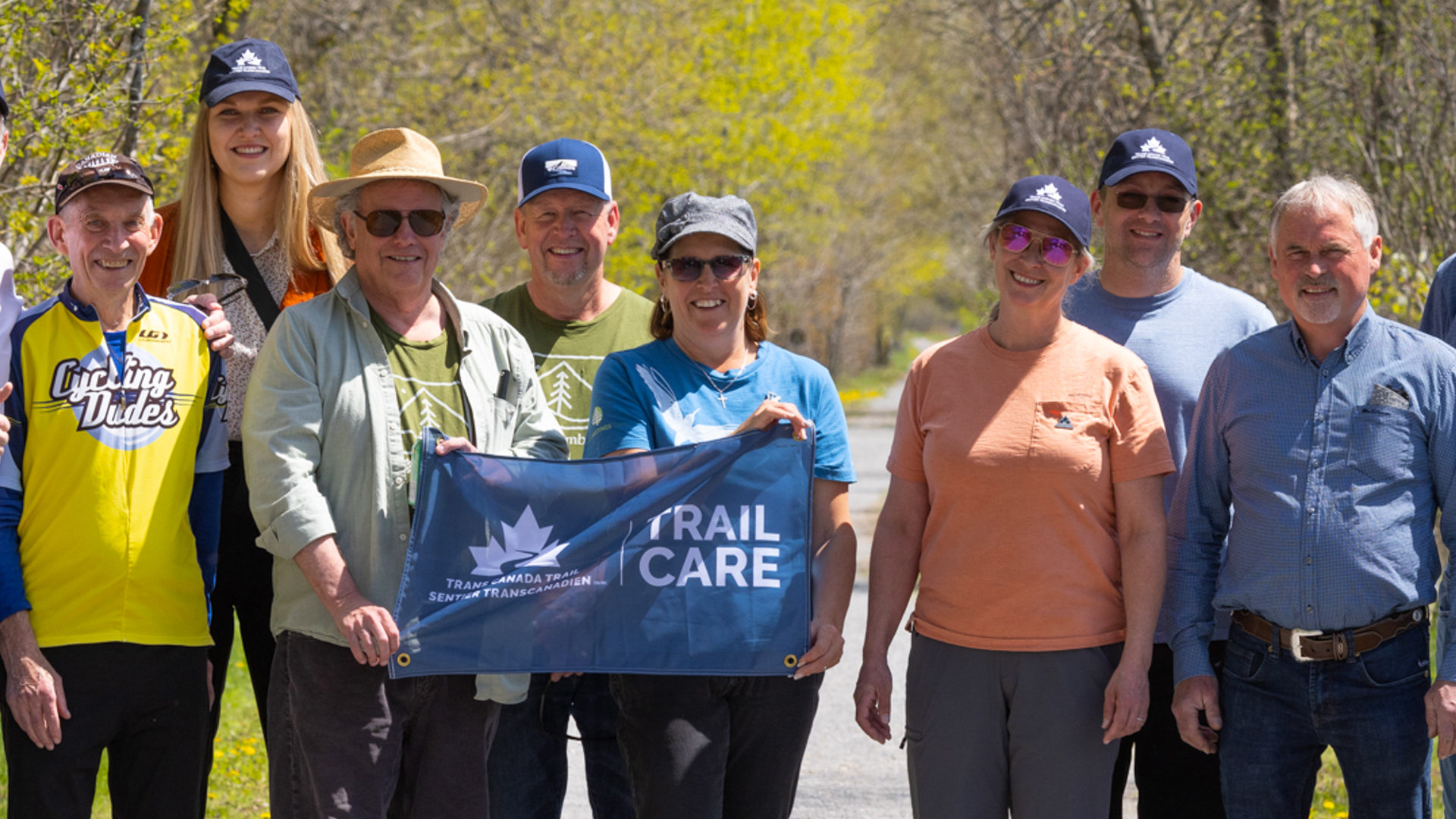 A group of trail Care volunteers