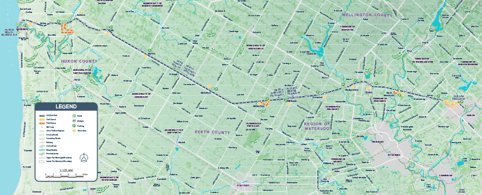 G2G trail map, providing essential navigation information for travelers. Carte du sentier G2G, fournissant des informations de navigation essentielles aux voyageurs.