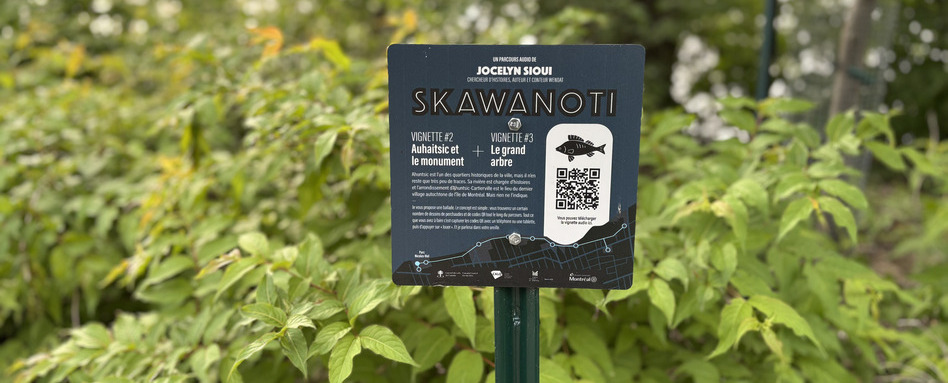 plaque reading "skawanoti"