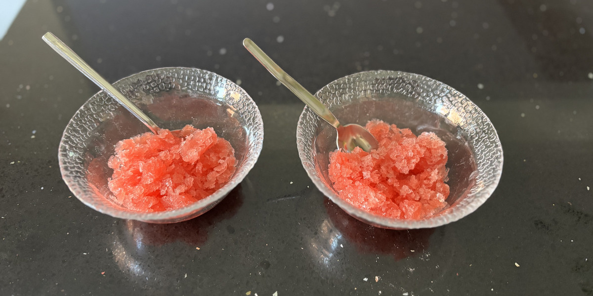 diced watermelon in a bowl