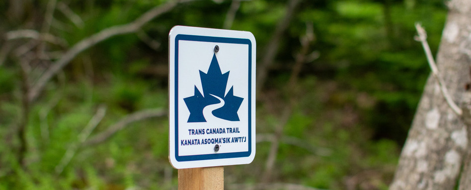 sign of "trans Canada trail"