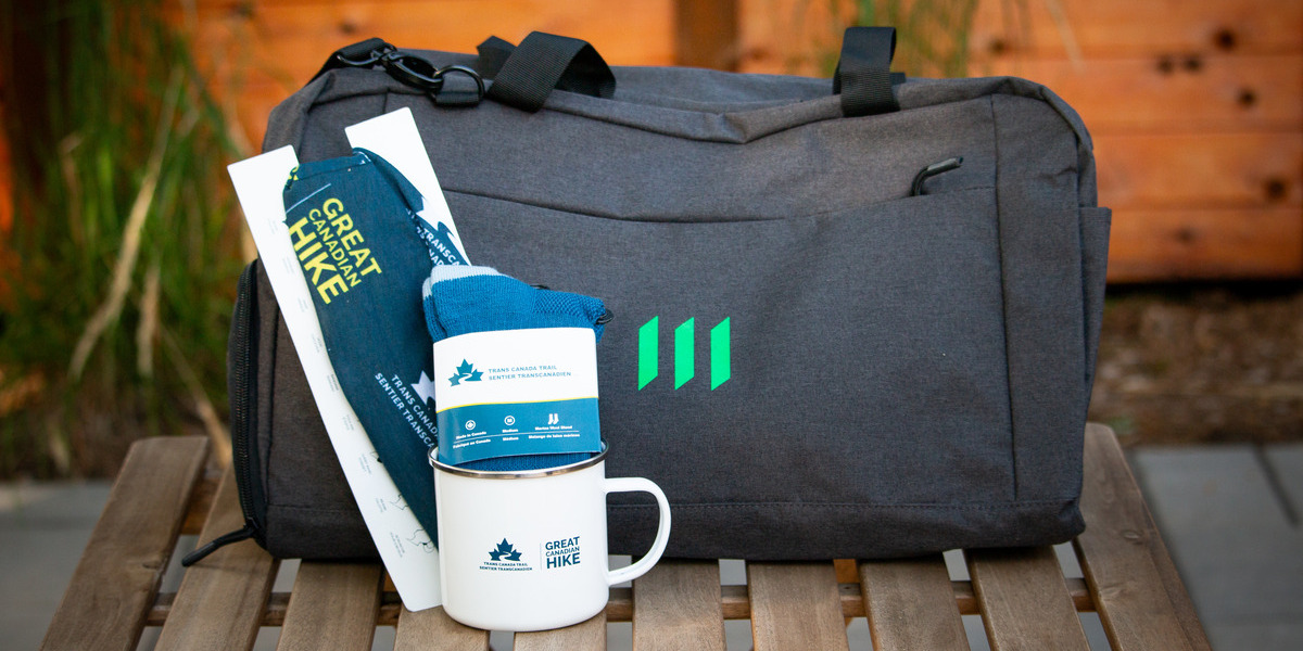 GCH 2025 - Prizing | Trans Canada Trail trans canada trail branded socks mug and bag