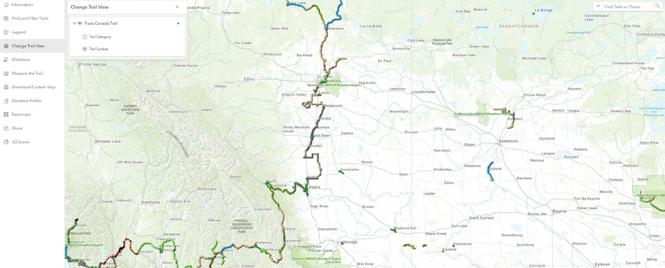 photo of a map in canada