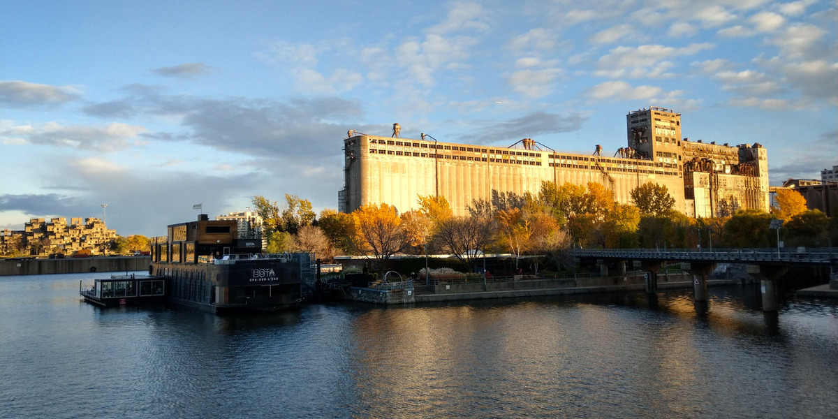 Old Port Ville de Montreal Quebec | Trans Canada Trail montreal port on a cold fall sunny day