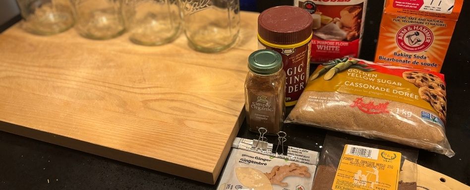 02Support image_cookie mix_credit Amy Schwartz | Trans Canada Trail baking ingredients on a cutting board