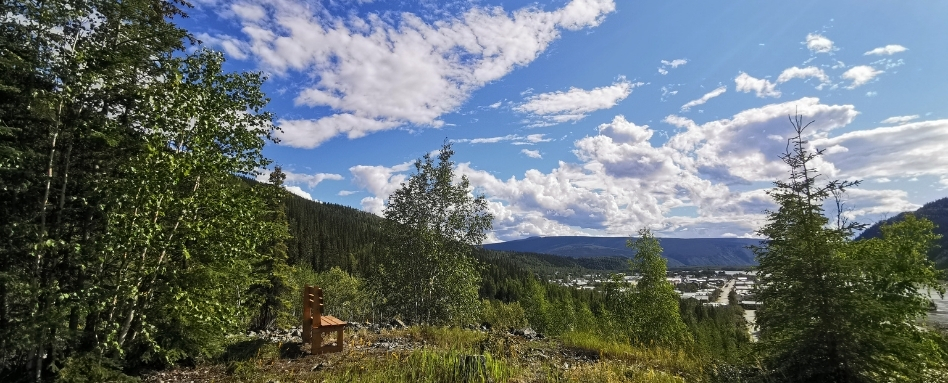 mountain range on a sunny day